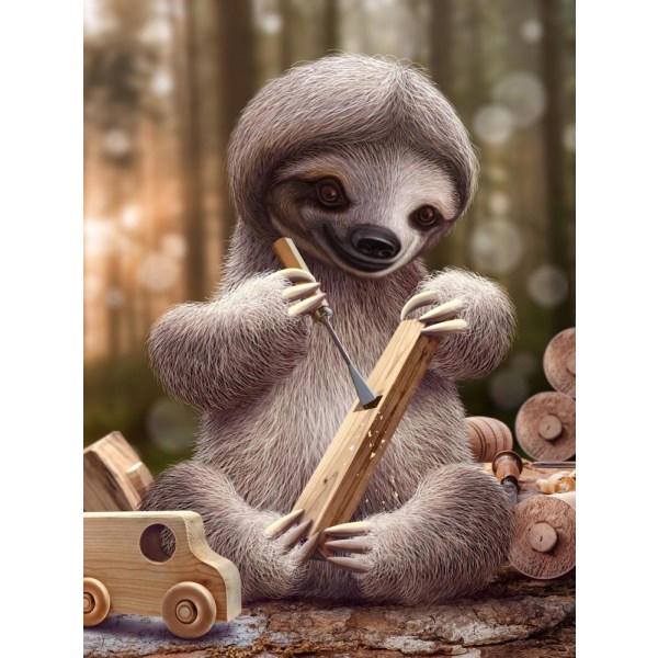 Sloth The Toy Maker MultiColor 21x30 cm