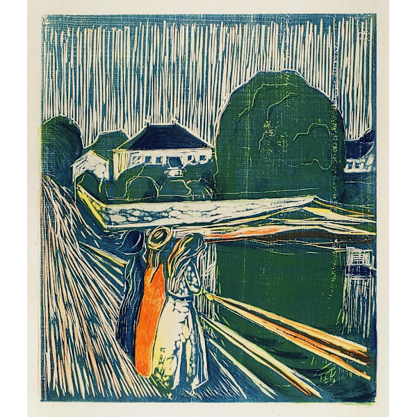 The Girls On The Bridge MultiColor 21x30 cm