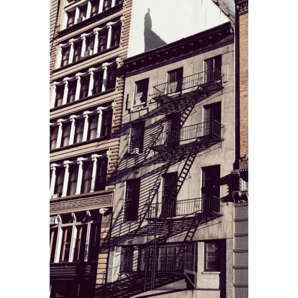 New York City Fire Escapes MultiColor 50x70 cm