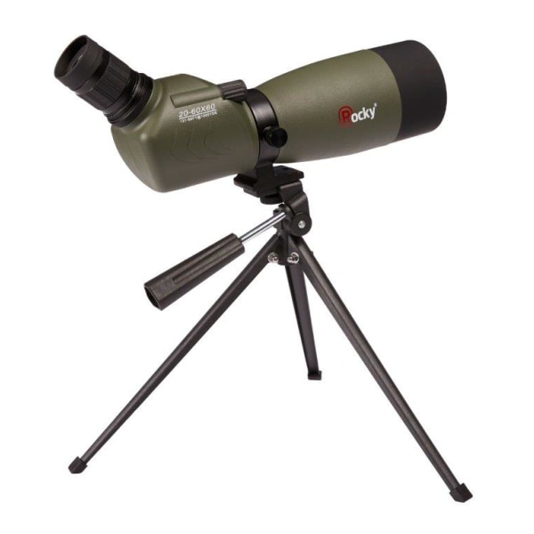 ROCKY Waterproof Spotting scope 20-60x60 inkludert bordstativ Green