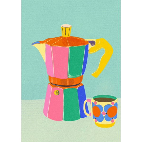 Cup Of Coffee MultiColor 21x30 cm