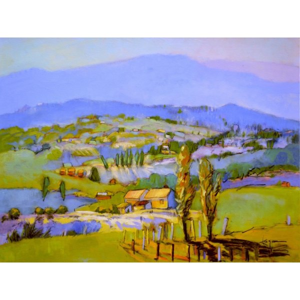 Df1303provencefieldsii MultiColor 21x30 cm