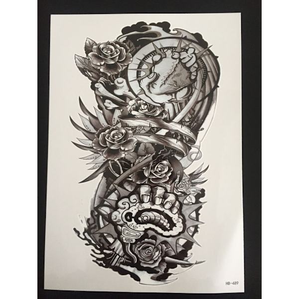 Midlertidig tatovering 21 x 15 cm – Intense