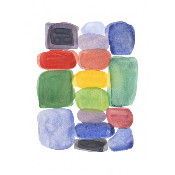 Color Blocks 2 MultiColor 70x100 cm
