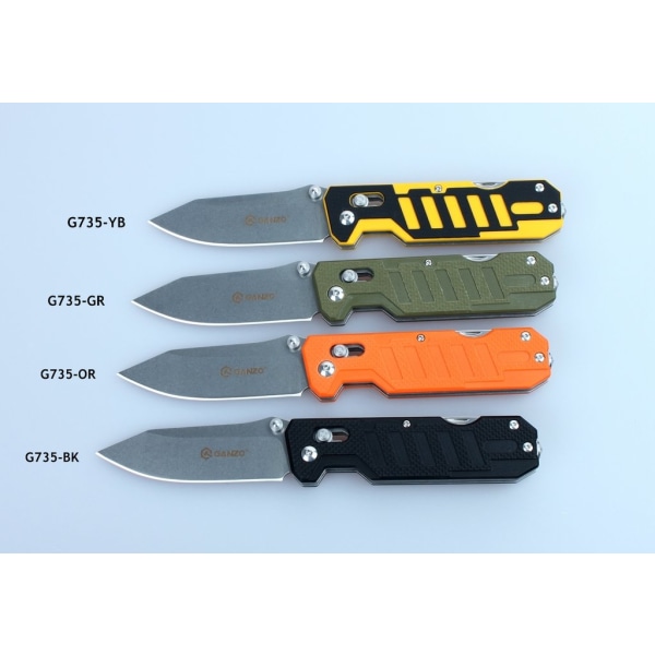 GANZO G735 Green Folding knife multi-tool edc grön