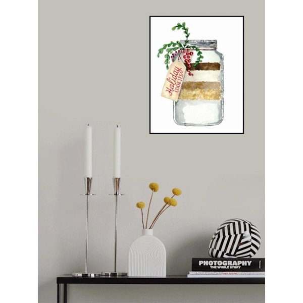 Holiday Cookies In A Jar MultiColor 50x70 cm