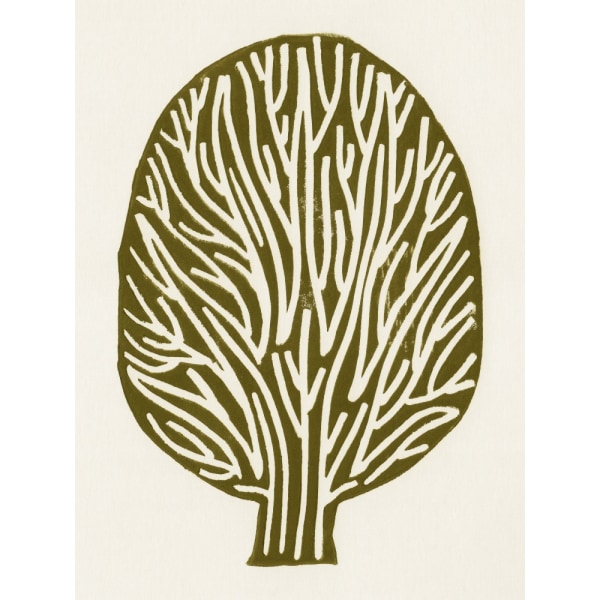 Linocut Tree MultiColor 70x100 cm