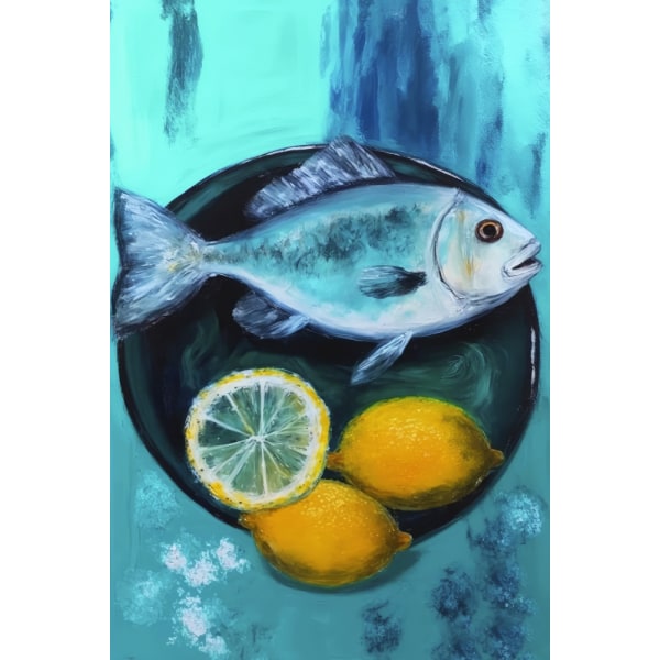 A Fishplate MultiColor 50x70 cm