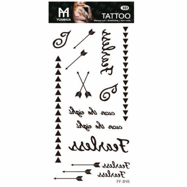 Väliaikainen tatuointi 19 x 9 cm - Peloton