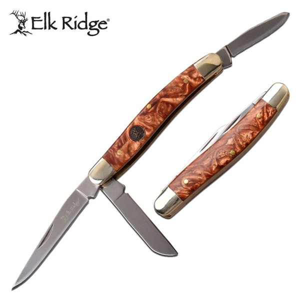 Elk Ridge - 953BR - Taittuva veitsi Brown
