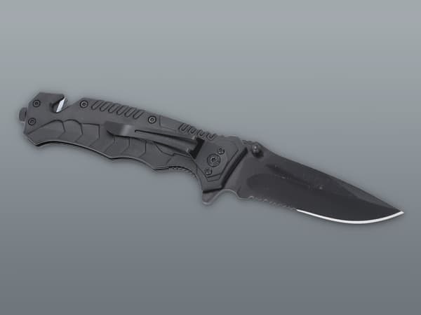 Kniv - fällkniv 20cm Svart