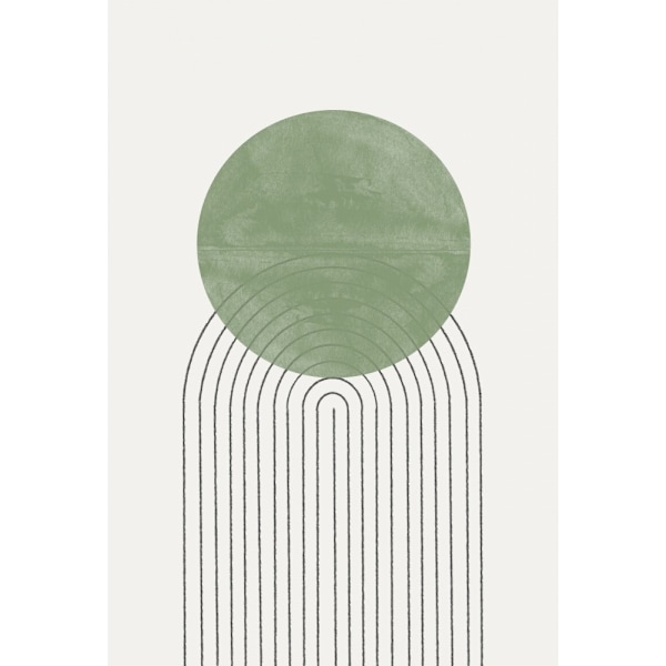 Green Moon No1. MultiColor 21x30 cm