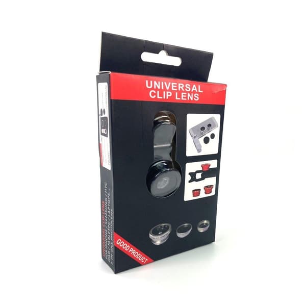 Universal clip lens 3 in 1