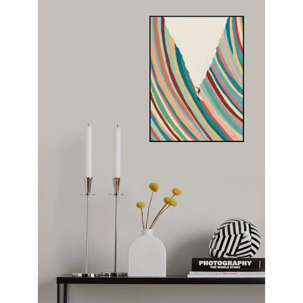 Surfingwithstache MultiColor 30x40 cm
