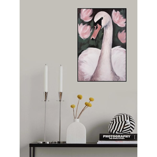 Joutsen lammikossa MultiColor 70x100 cm