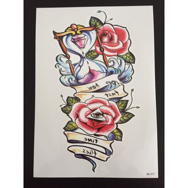 Tillfällig Tatuering 21 x 15cm - All seeing lotus