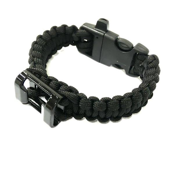 Paracord Bracelet - with bottleopener svart