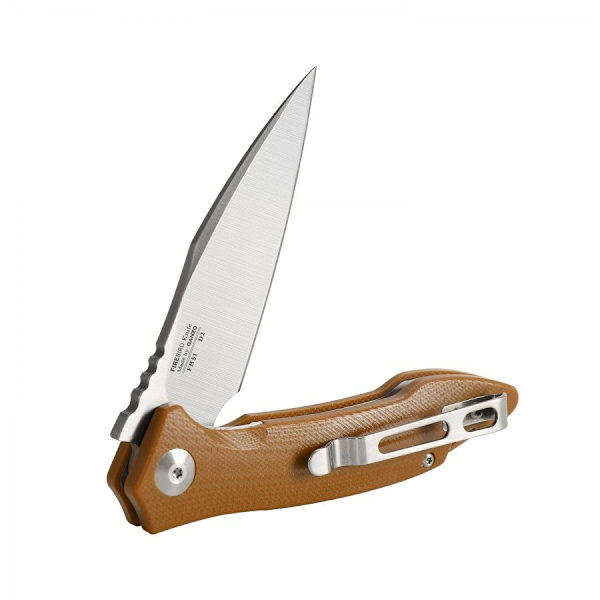 Ganzo - FH51 - Folding Ballbearing knife in D2 Brown brun
