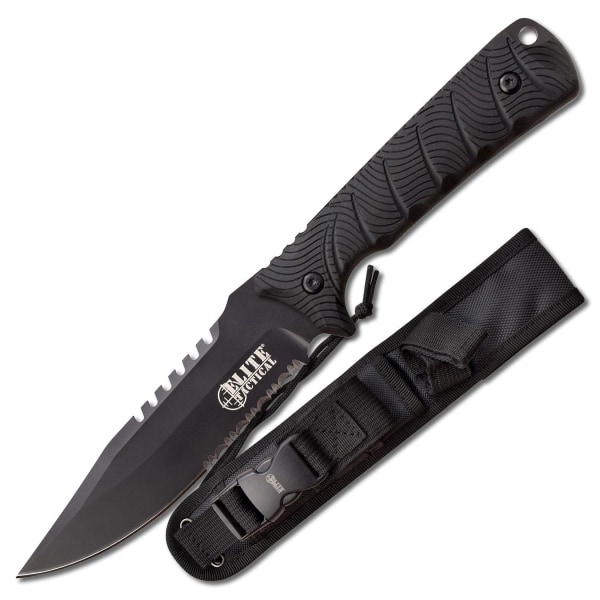 Elite Tactical - FIX005BKS - Backdraft fast klinge kniv Black