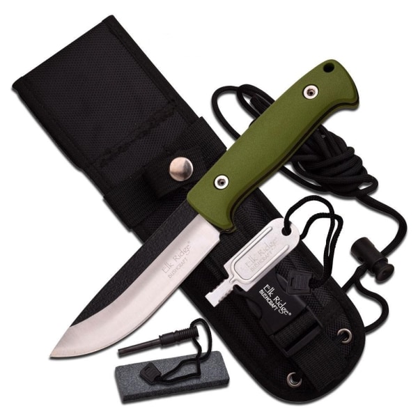 Elk Ridge - 555GN - Fast klinge kniv - Jagt kniv