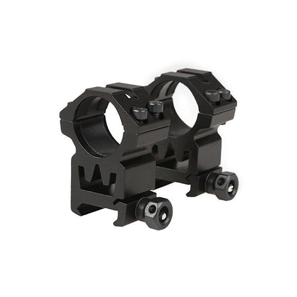 Theta Optics - Two-part 25mm optics mount for RIS rail (high) Black