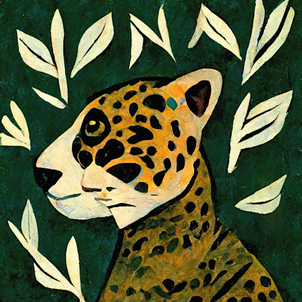 Tiger In Profile MultiColor 30x40 cm