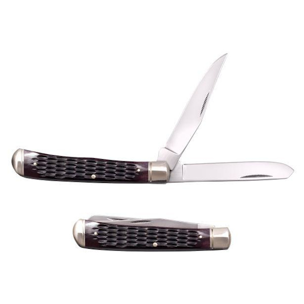 Cold Steel - FL-TRPR-J - Trapper Jigged Bone - Folding knife Brown