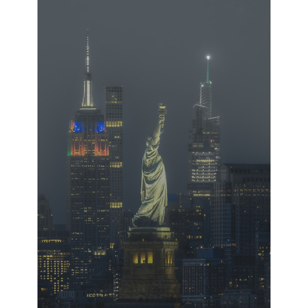 Foggy Night MultiColor 50x70 cm