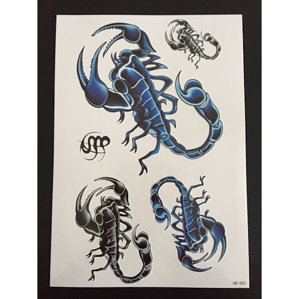 Tillfällig Tatuering 21 x 15cm - Scorpio