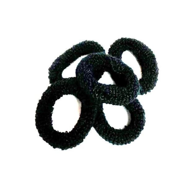 Pehmeä hiuslenkki Musta 5kpl Black