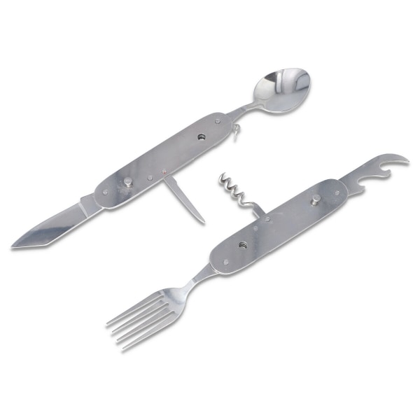 Travel multitool with 6 tools Metal look