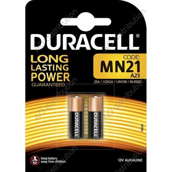 DURACELL 2 Batterier MN21 3LR50 A23 12V