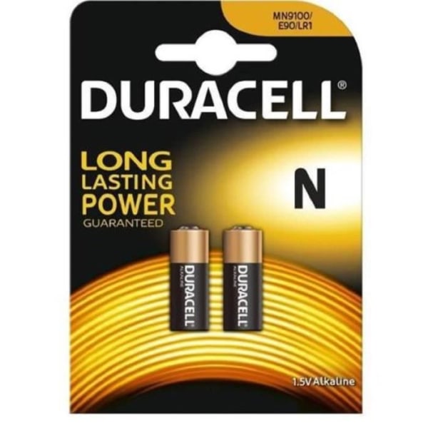 2 x Duracell MN9100 1,5V alkaliskt batteri LR1 E90 KN