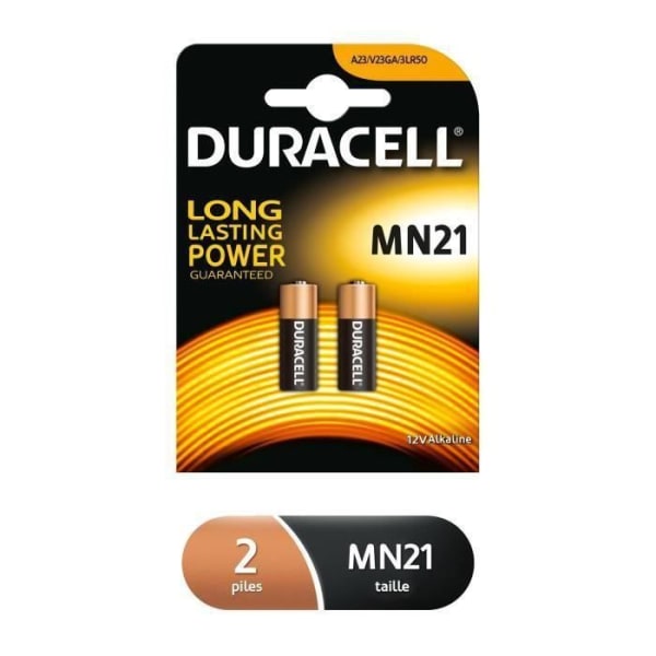 DURACELL 2 batterierMN21