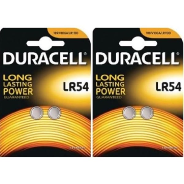 Duracell knappcellsbatterier 4x LR54 V10GA