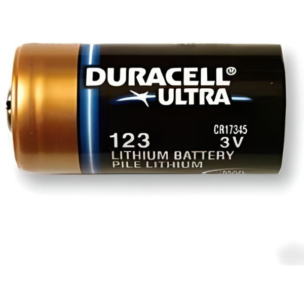 Paket med 3 CR 123 Lithium 3V Duracell Ultra-batterier