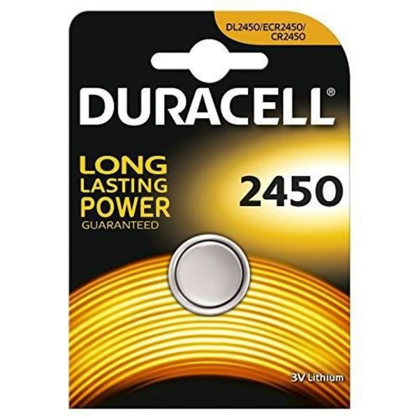 Duracell CR2450 3V litium myntcellsbatterier (paket med 2)