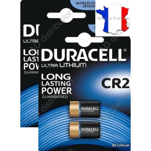 4 CR2 Lithium Duracell 3V fotobatterier