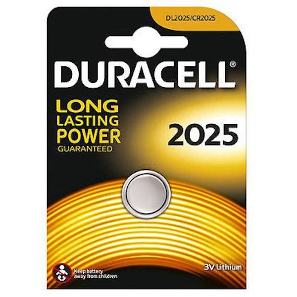 Paket om 4 Duracell 3V DL2025-CR2025 Litiumbatterier MINIPRIS !!!