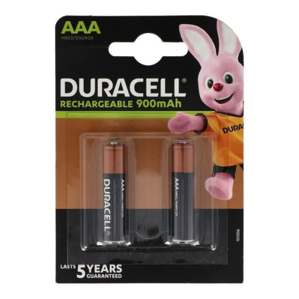 Duracell Recharge Ultra Micro AAA NiMH-batteri med en maximal kapacitet på 850 mAh