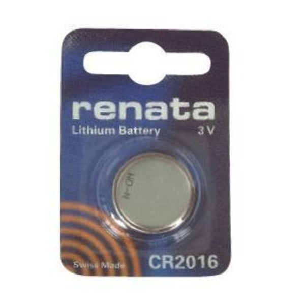 Box med 10 st Renata CR2016 litiumknappsbatterier
