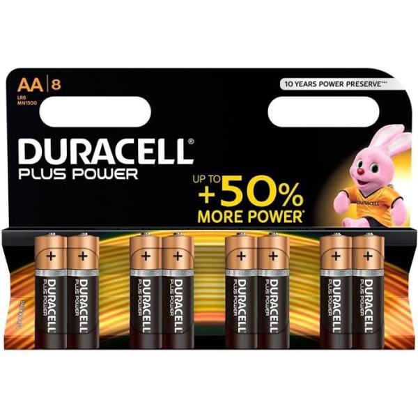 DURACELL Alkaline Battery LR06-AA 1,5V BL8 Plus[149]