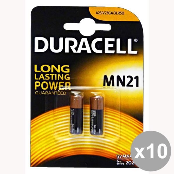 DURACELL 10 Pack MN21 12 Volt 2*Elektrisk säkerhetsreserv