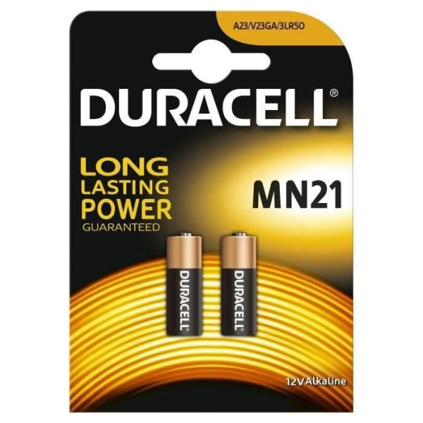 Duracell: 2 alkaliska batterier MN21, 12V YY31