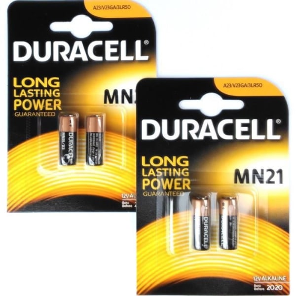 Duracell MN21 12V Special Alkaline Batteri, Slitstarkt 4 Power Pack