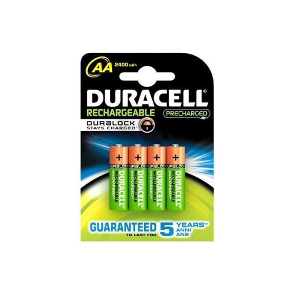 Uppladdningsbara batterier Chic uppladdningsbara batterier duracell aa nimh 2400 mah (4 st)
