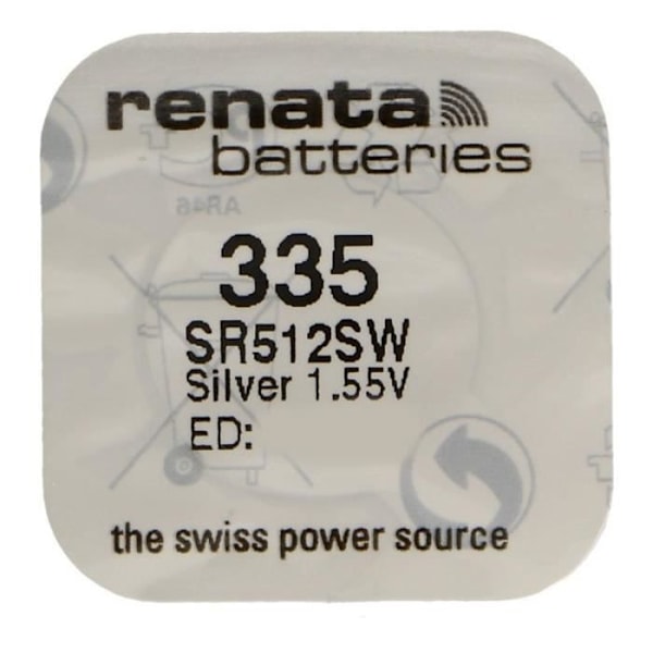 Silveroxidknappbatteri 335 / SR512 SW 0% kvicksilver