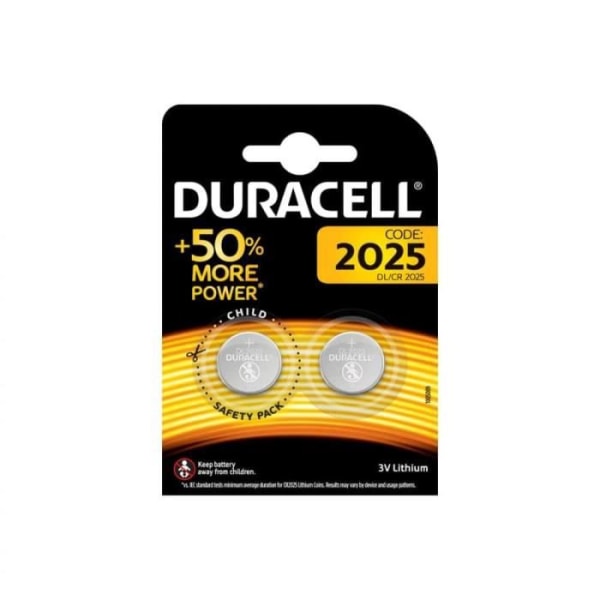 2 Duracell cr2025 batterier