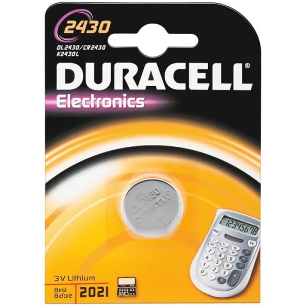 DURACELL CR2430 litium knappcellsbatteri