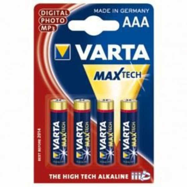 4 LongLife VARTA AAA Max Power alkaliska batterier